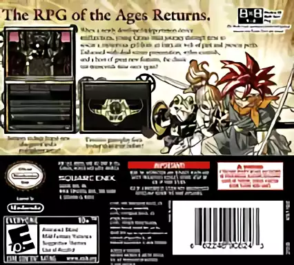 Image n° 2 - boxback : Chrono Trigger